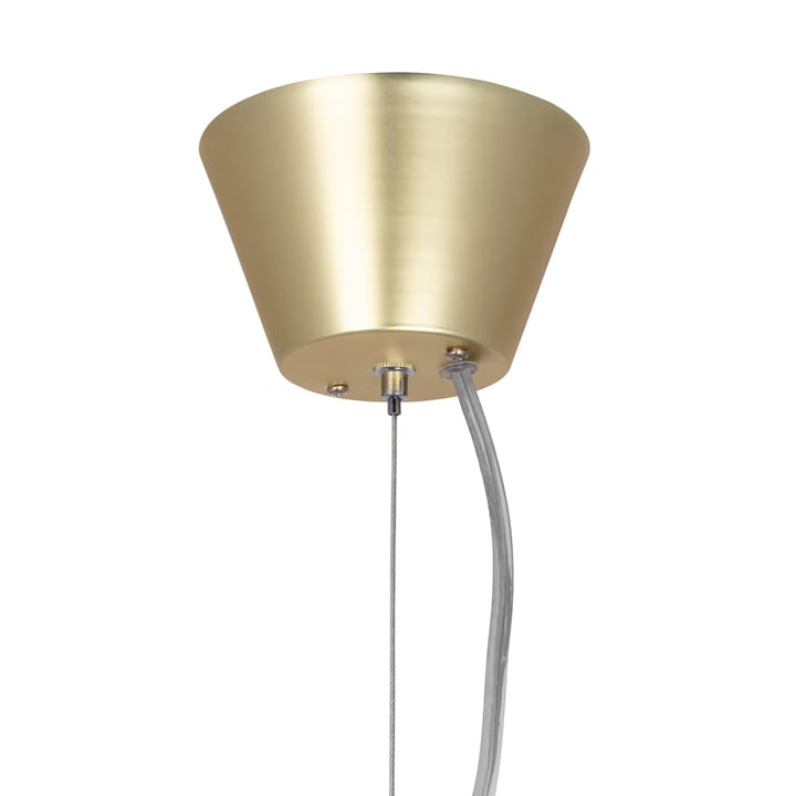 Candeeiro de teto Art Deco, latão-vidro opala Globen Lighting