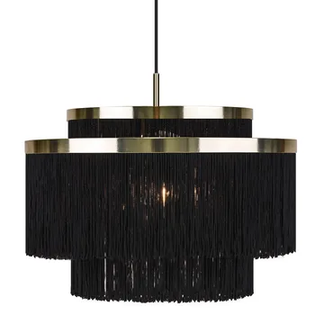 Candeeiro de teto Frans - latão preto - Globen Lighting
