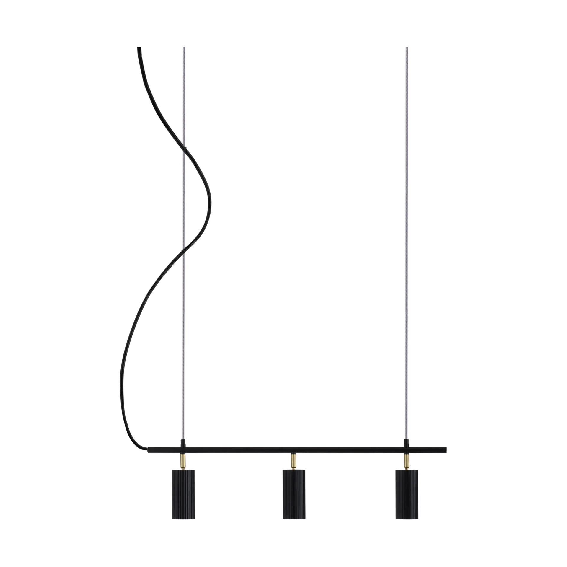 Candeeiro de teto Hubble 3 Long, Preto Globen Lighting