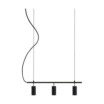 Candeeiro de teto Hubble 3 Long - Preto - Globen Lighting