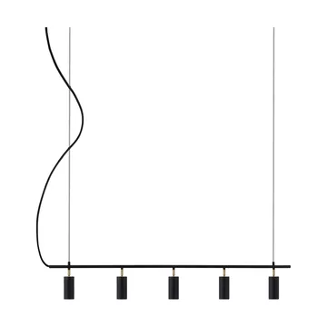 Candeeiro de teto Hubble 5 Long - Preto - Globen Lighting