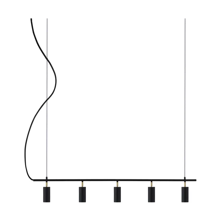 Candeeiro de teto Hubble 5 Long - Preto - Globen Lighting