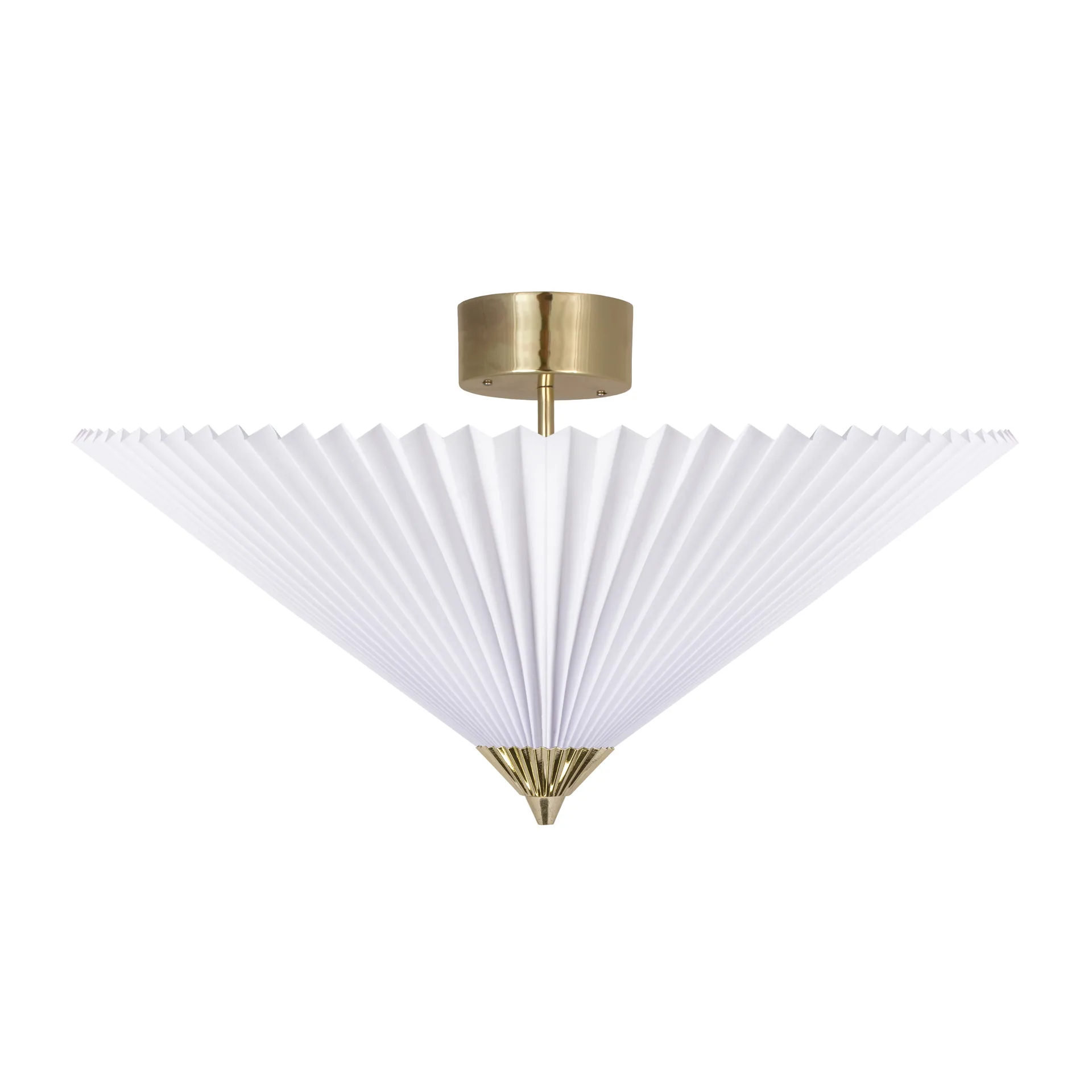 Candeeiro de teto Matisse Ø60 cm, latão-branco Globen Lighting