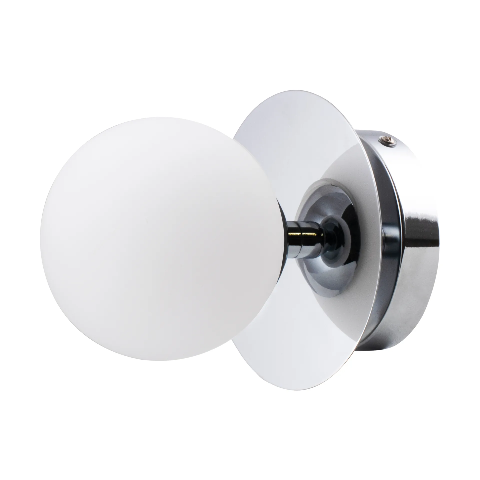 Candeeiro de teto/parede Art Deco IP44, Cromo-Branco Globen Lighting