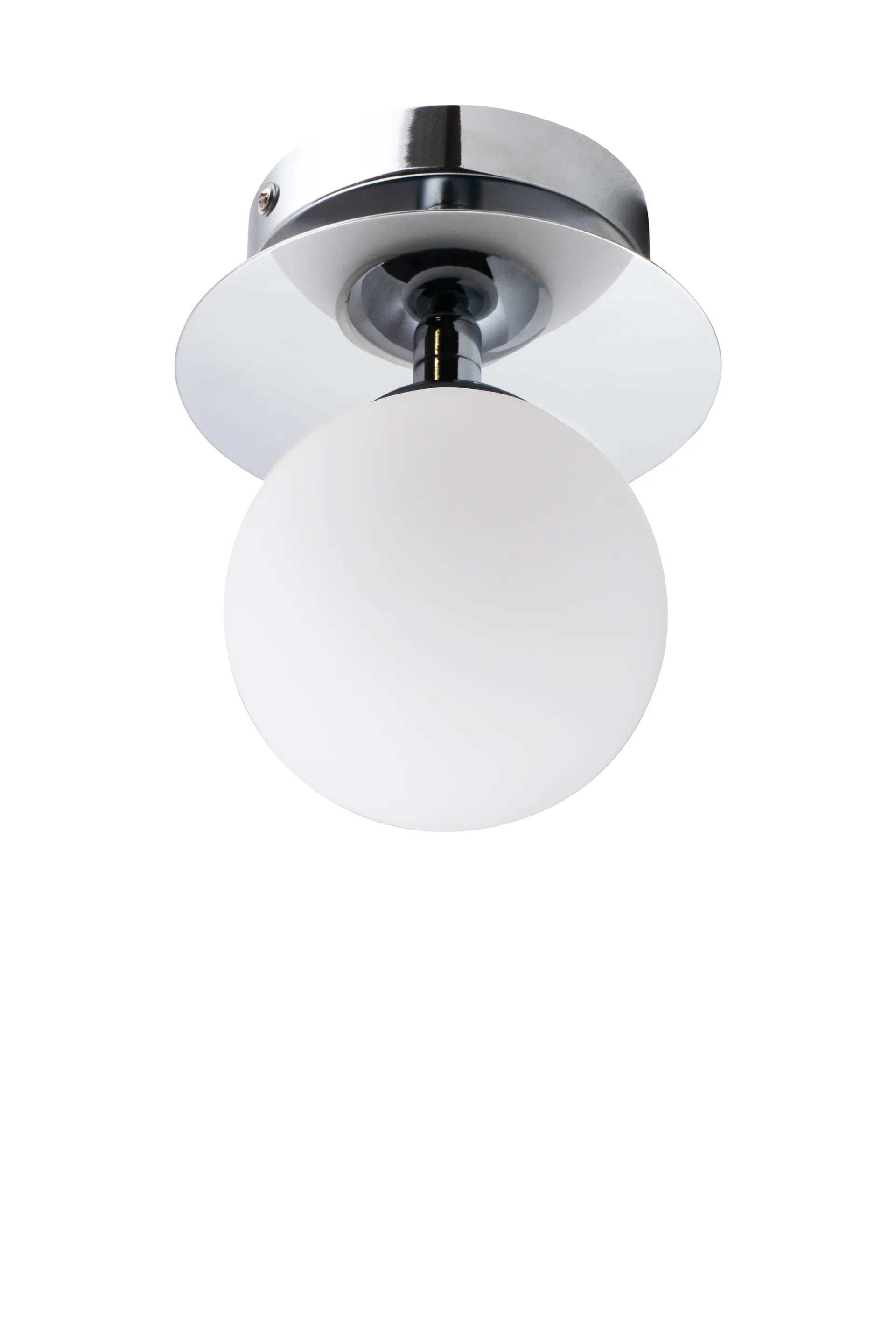 Candeeiro de teto/parede Art Deco IP44, Cromo-Branco Globen Lighting