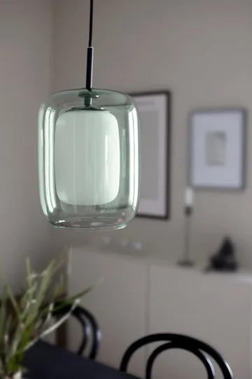 Candeeiro suspenso Cuboza Ø20 cm - Verde-branco - Globen Lighting