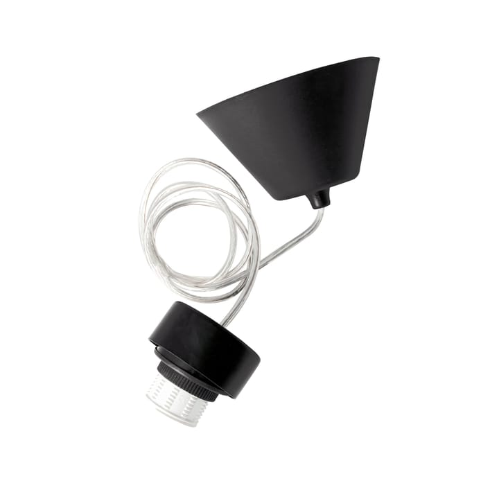 Candeeiro suspenso de interior IP20 - preto-transparente - Globen Lighting