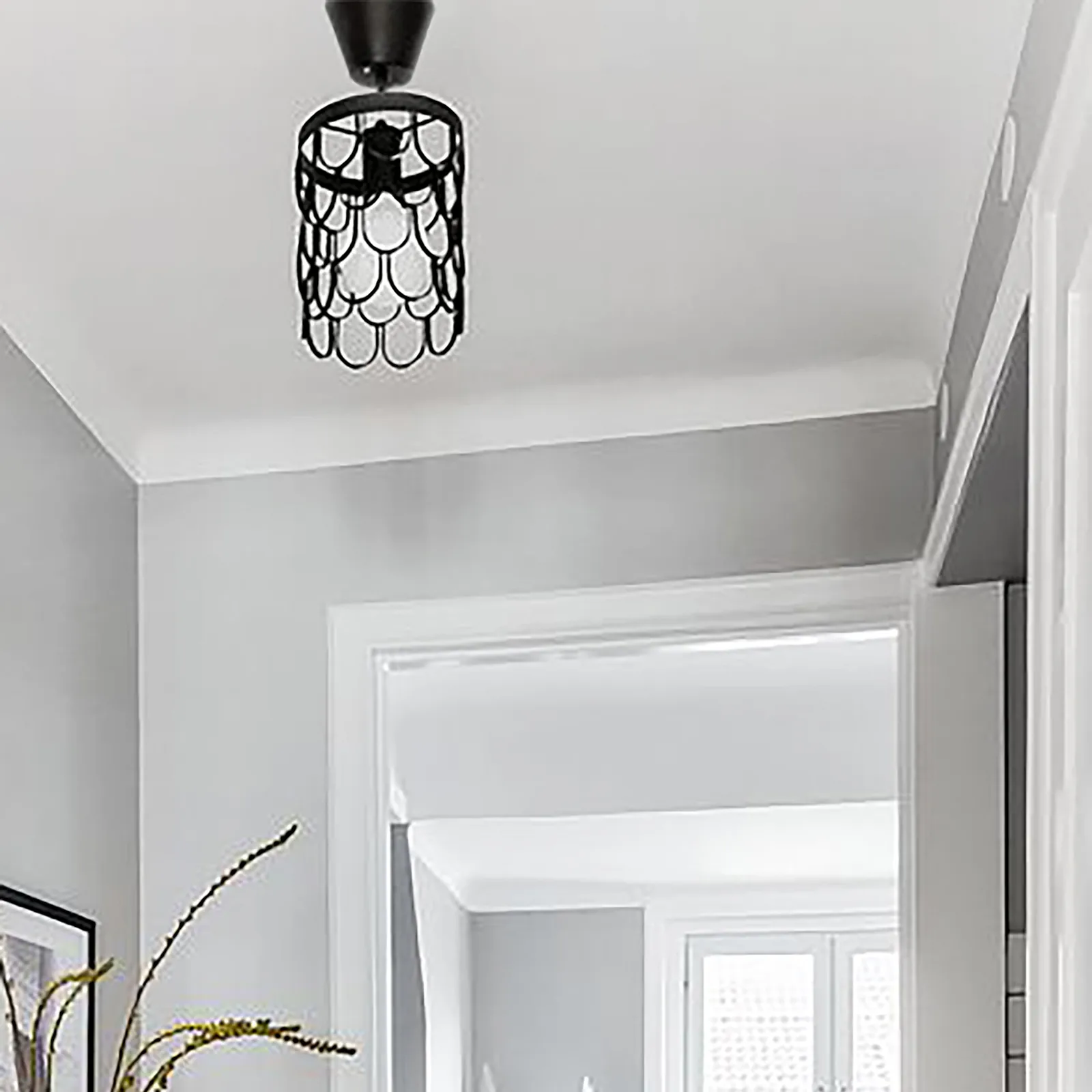 Candeeiro suspenso Gatsby Ø18 cm, Preto Globen Lighting