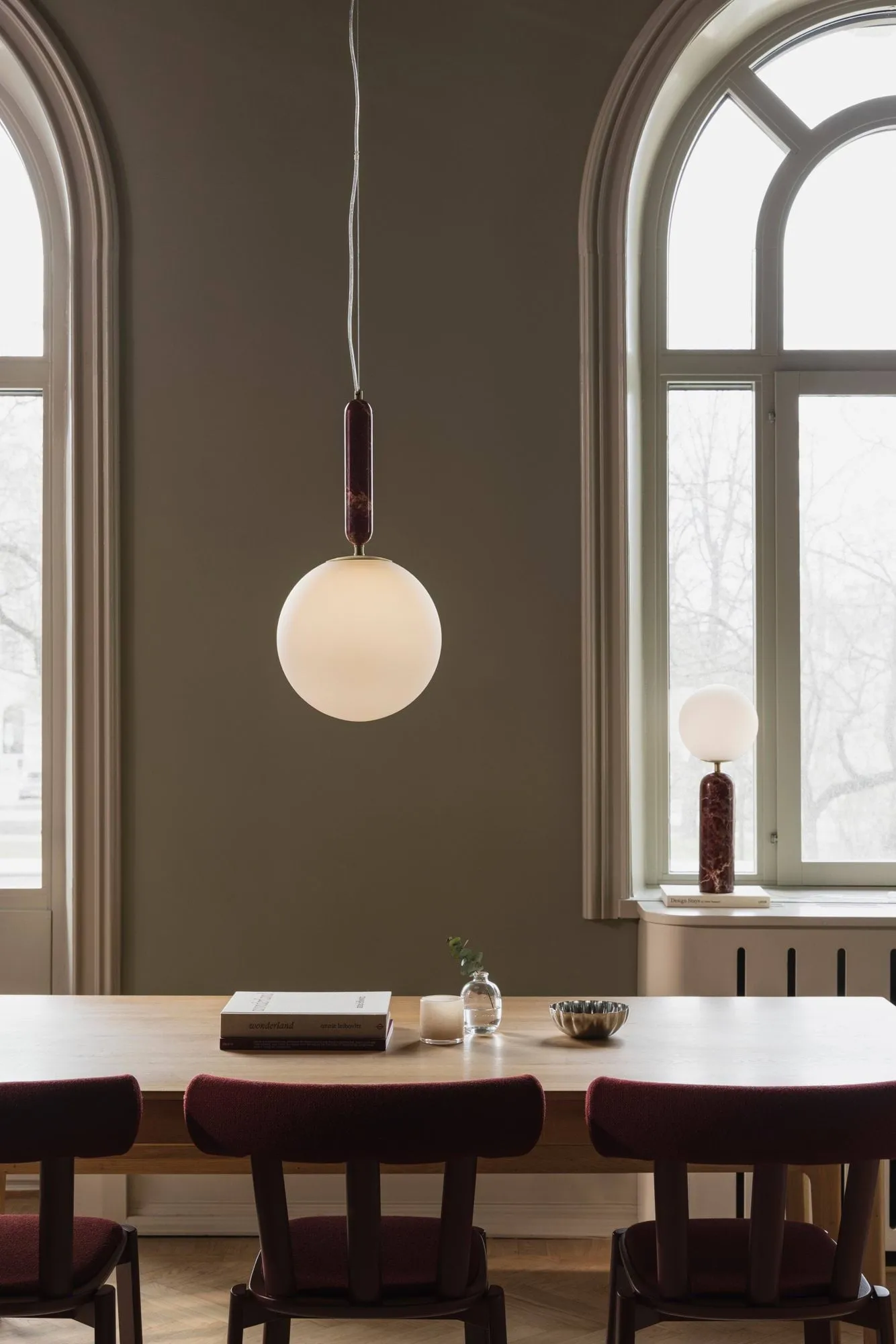 Candeeiro suspenso Torrano 30 cm, Rosso levanto Globen Lighting