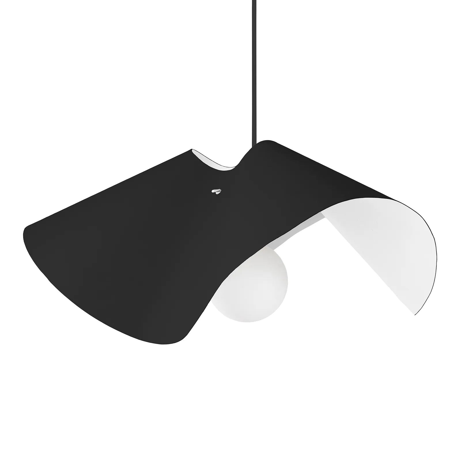 Candeeiro suspenso Volang Ø50 cm, Preto Globen Lighting