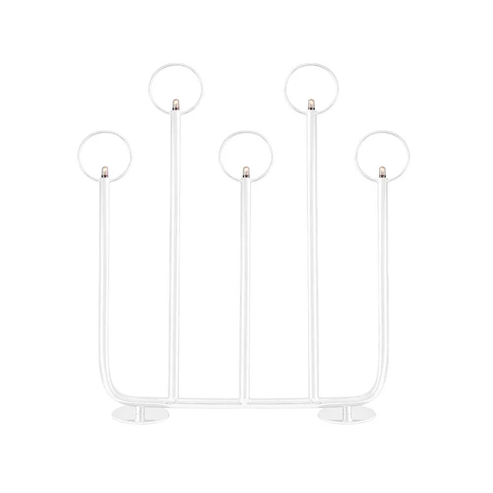 Candelabro do Advento Natale 5 ganchos , Branco Globen Lighting