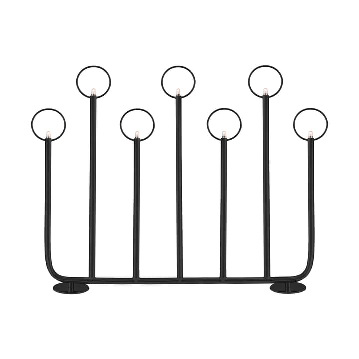 Candelabro do Advento Natale 7, Preto  Globen Lighting