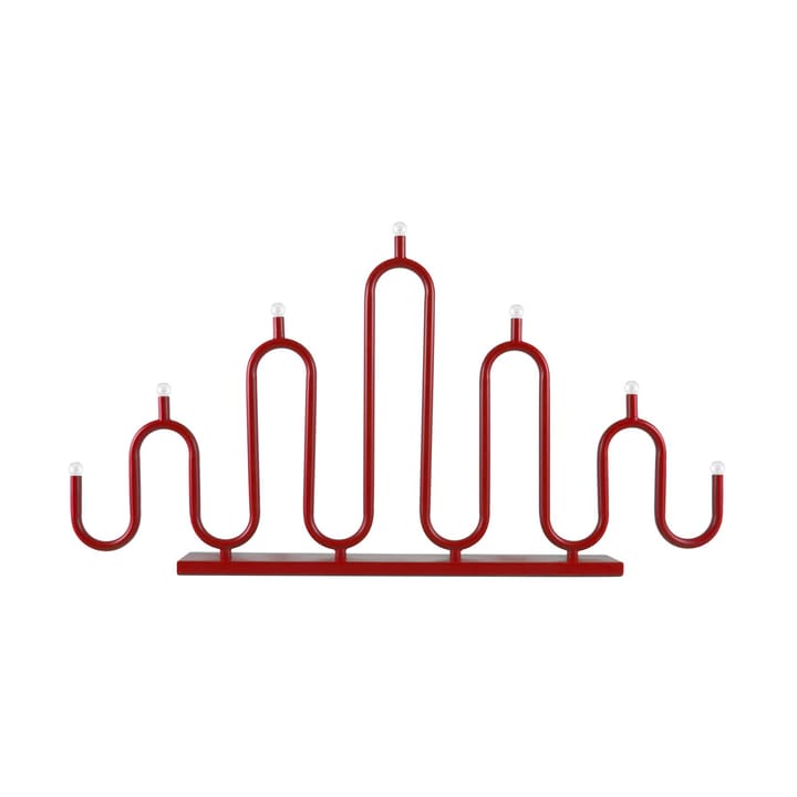 Candelabro do Advento Noel 7 - Vermelho - Globen Lighting