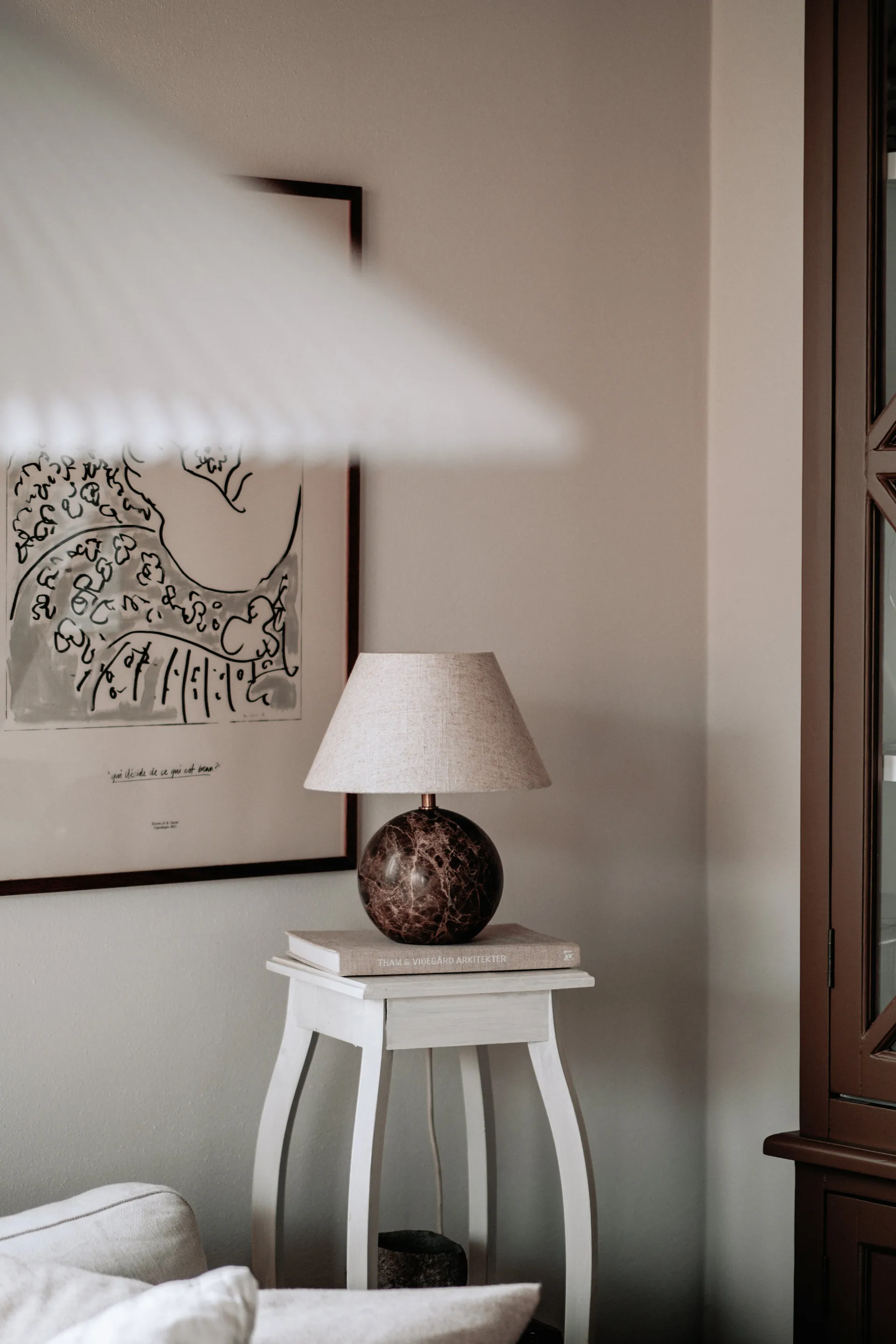 Castello 24 candeeiro de mesa , Marrom Globen Lighting