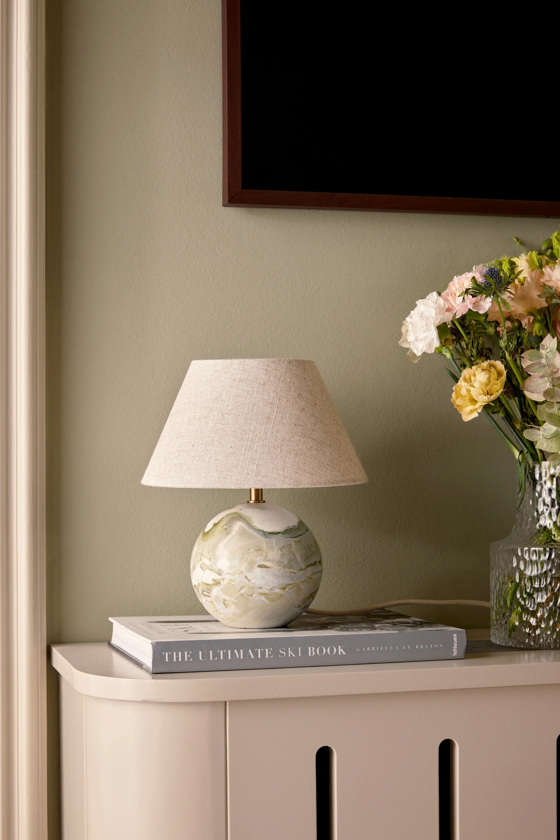 Castello 24 candeeiro de mesa , Verde Globen Lighting