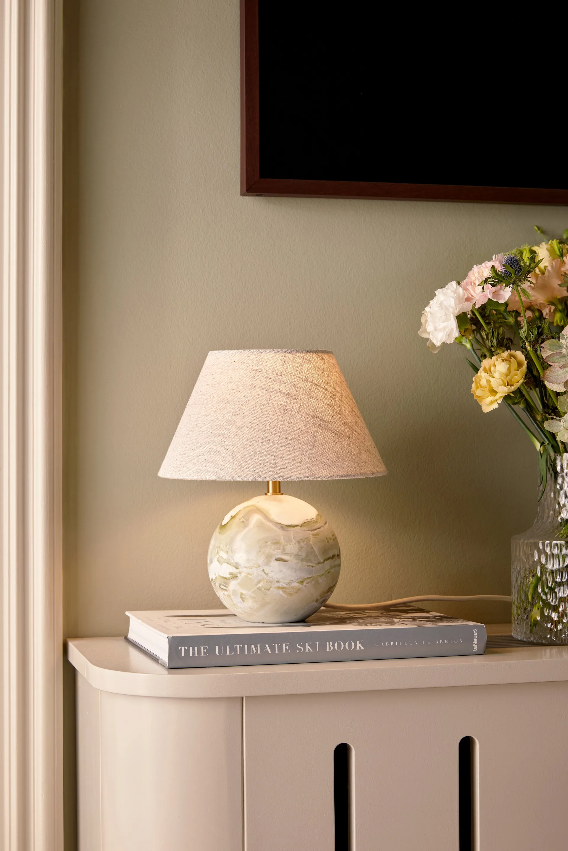 Castello 24 candeeiro de mesa , Verde Globen Lighting