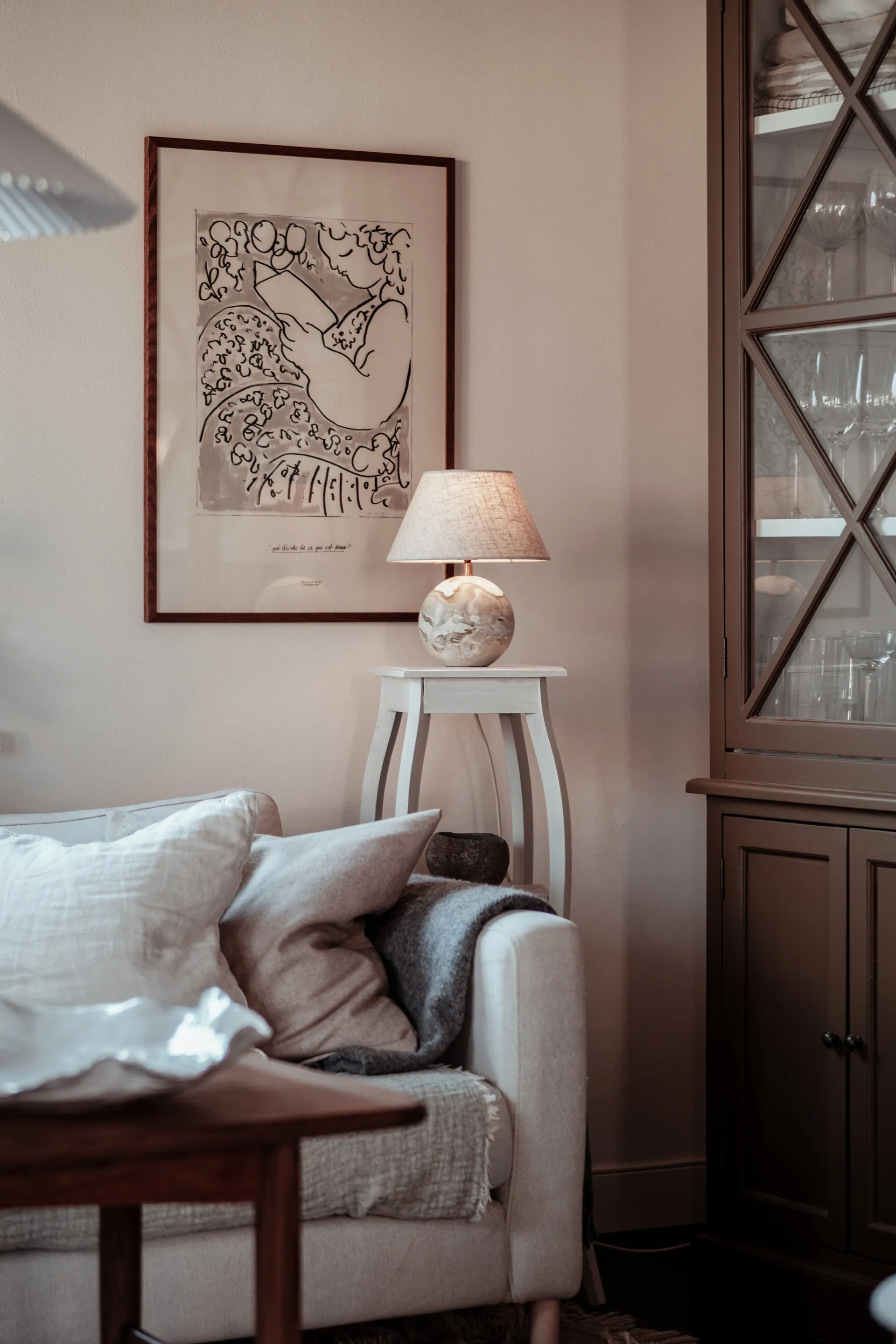 Castello 24 candeeiro de mesa , Verde Globen Lighting