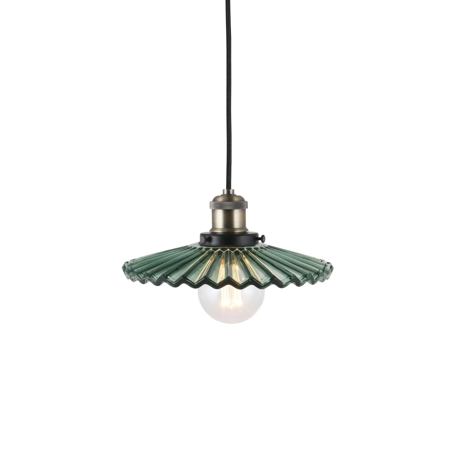 Cobbler candeeiro suspenso Ø25 cm, Verde Globen Lighting