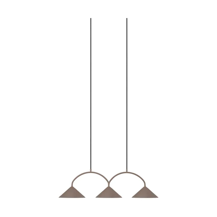 Curve candeeiro suspenso 3 - Mocha - Globen Lighting