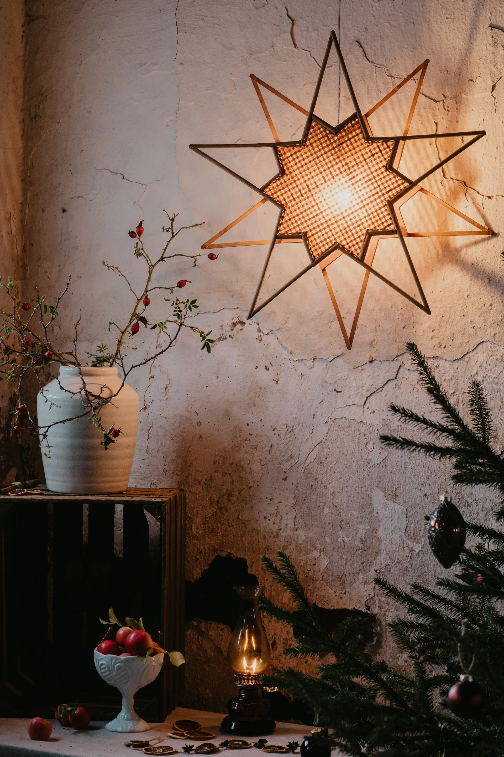 Estrela de Natal Karin Ø70 cm, Nature Globen Lighting