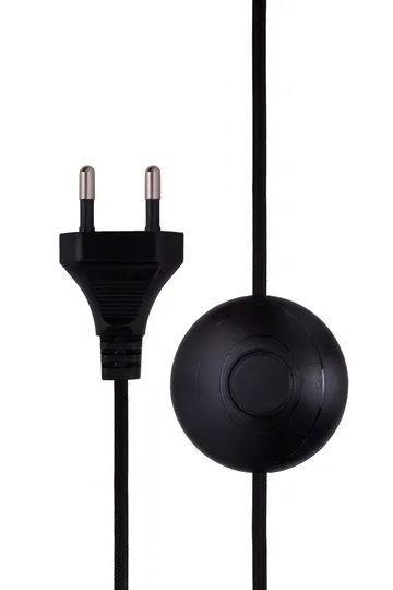 Florian candeeiro de chão - Bouclé branco/preto, Ø30x80 cm - Globen Lighting