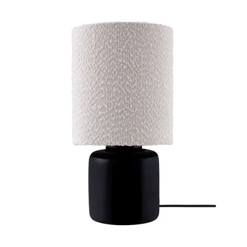 Florian candeeiro de mesa - Bouclé branco/preto, Ø20x39 cm - Globen Lighting