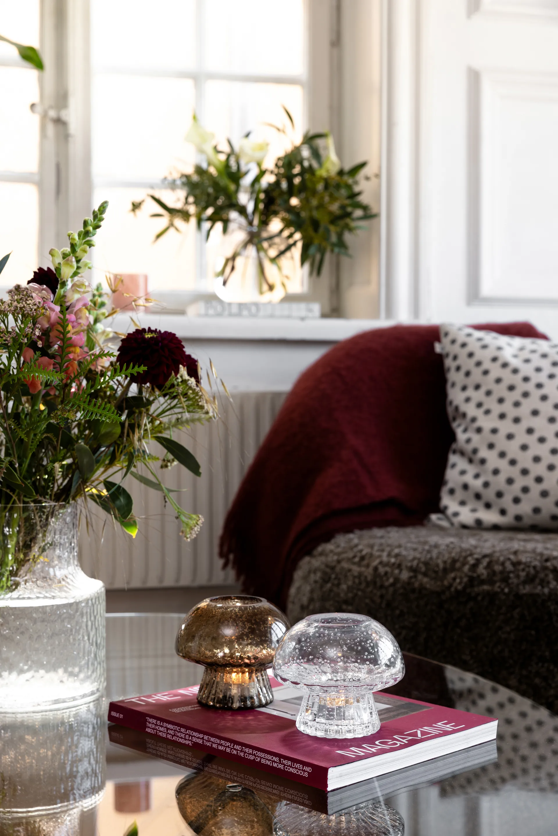 Fungo 12 porta-velas edição especial, Castanho Globen Lighting