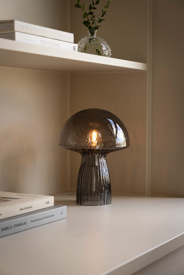 Fungo candeeiro de mesa edição especial fumado, Ø22 cm, A:30 cm Globen Lighting