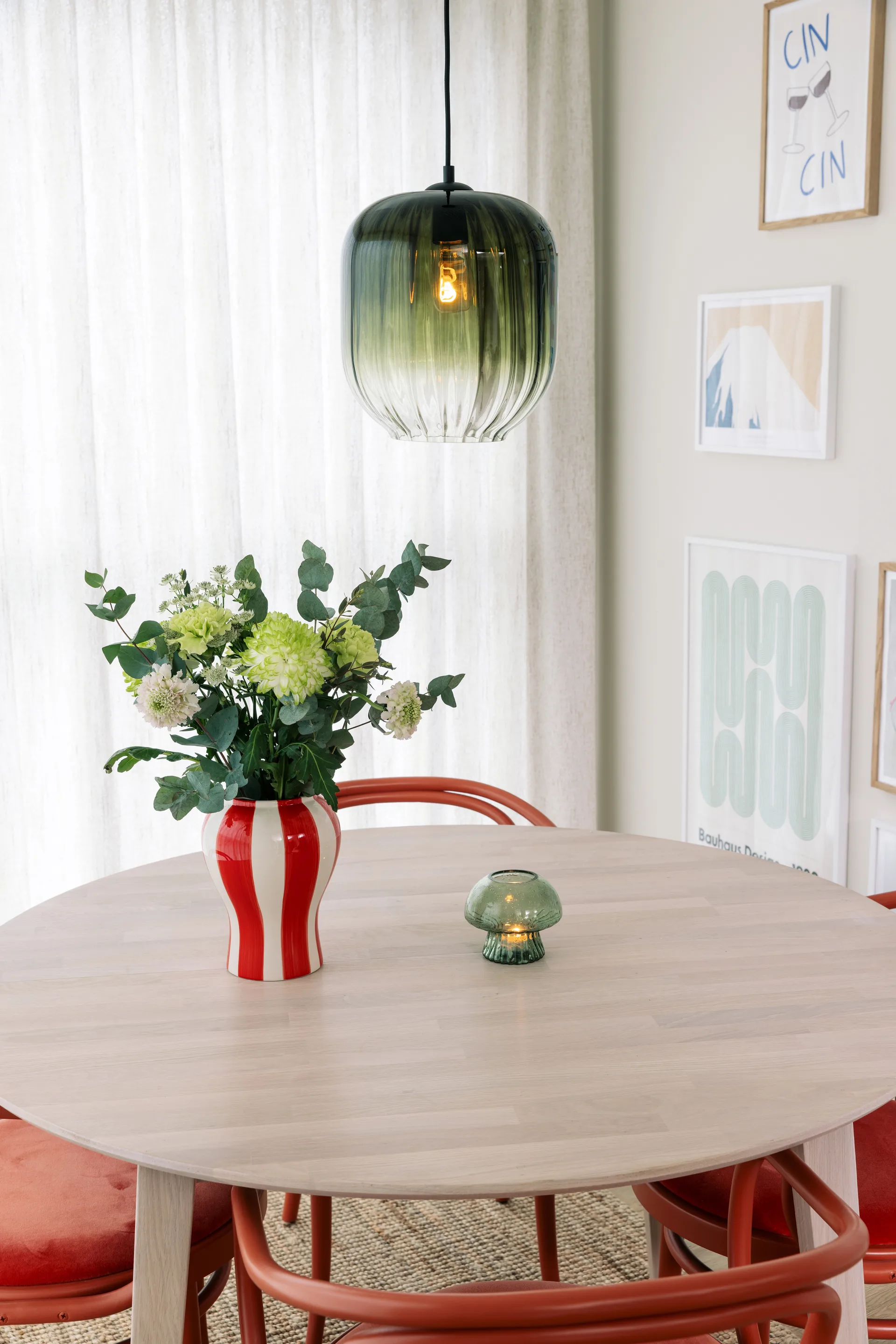 Haze pêndulo Ø25 cm, Verde Globen Lighting