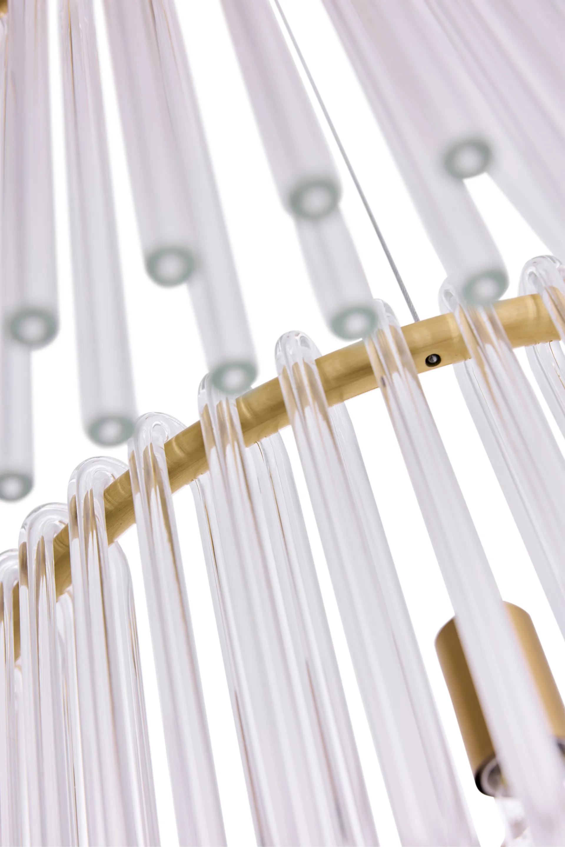 Hook 60 candeeiro suspenso, Claro-latão escovado Globen Lighting