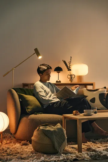 Hubble candeeiro de pé  - Latão escovado - Globen Lighting