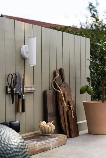 Hubble up/down aplique de parede iluminação de fachada - Branco - Globen Lighting