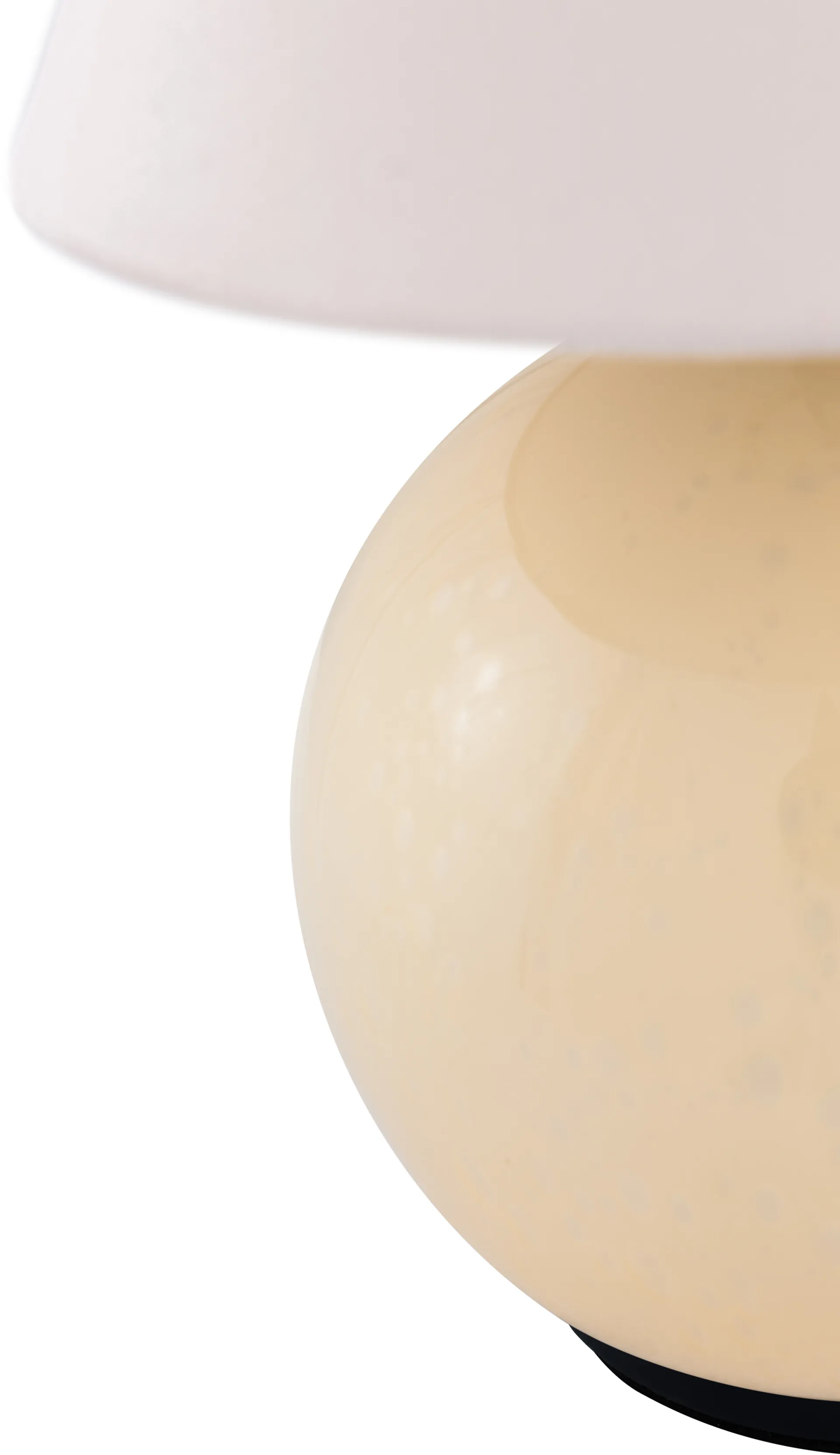 Iris 16 candeeiro de mesa portátil, Creme Globen Lighting