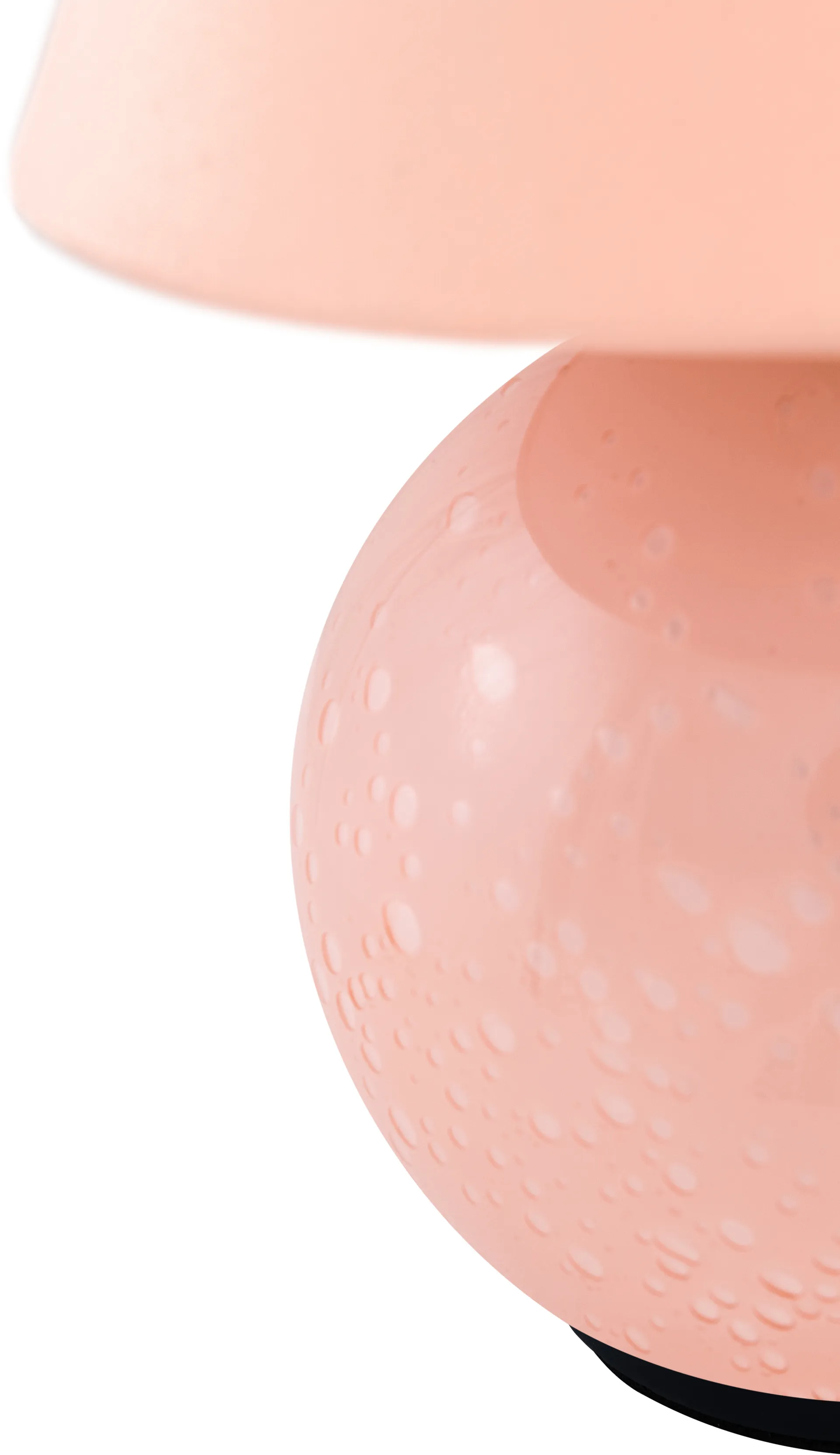 Iris 16 candeeiro de mesa portátil, Rosa suave Globen Lighting