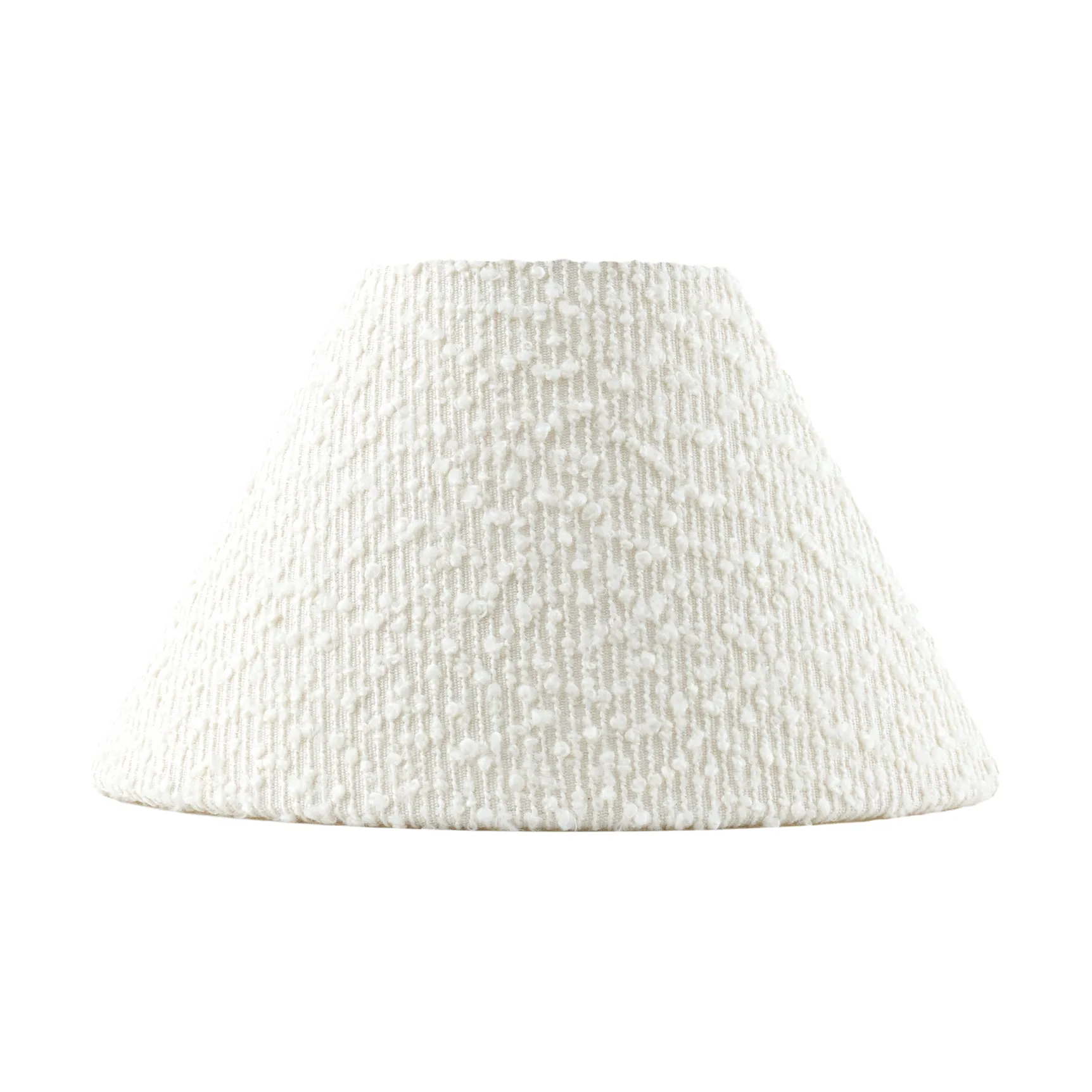 Iris 20 abajur, Bouclé branco branco Globen Lighting