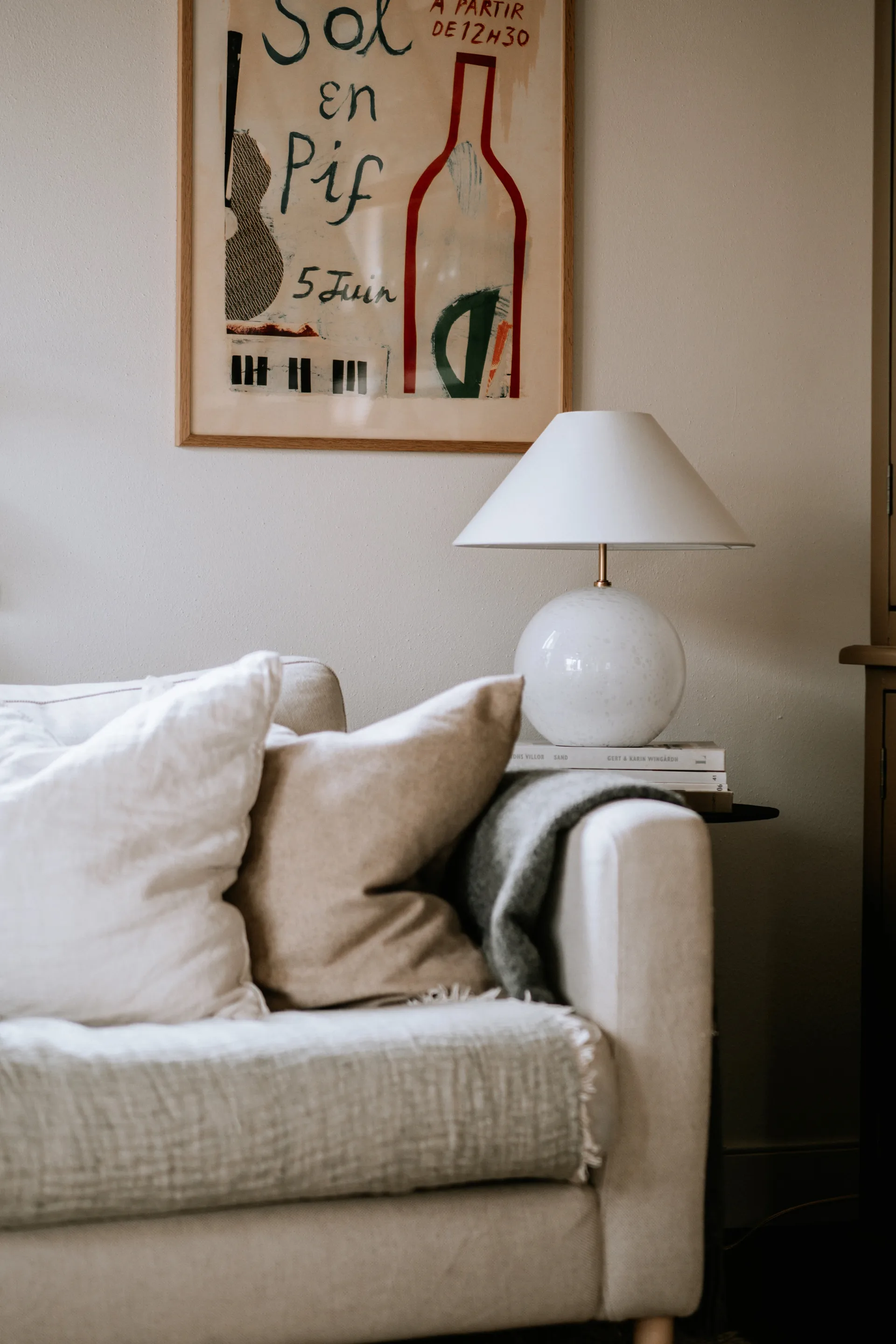 Iris 35 candeeiro de mesa 39 cm, Branco Globen Lighting