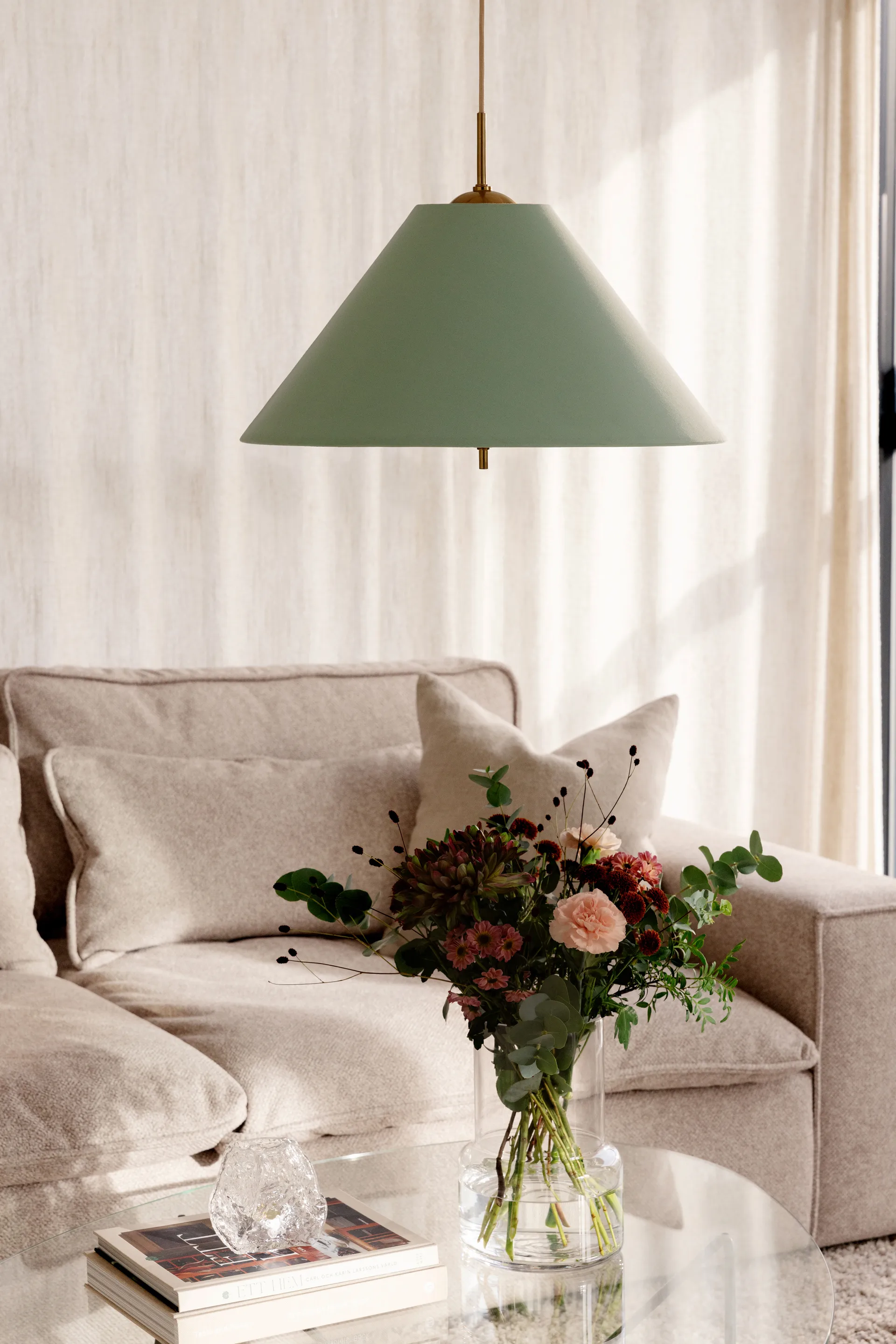 Iris candeeiro suspenso 50, Verde Globen Lighting