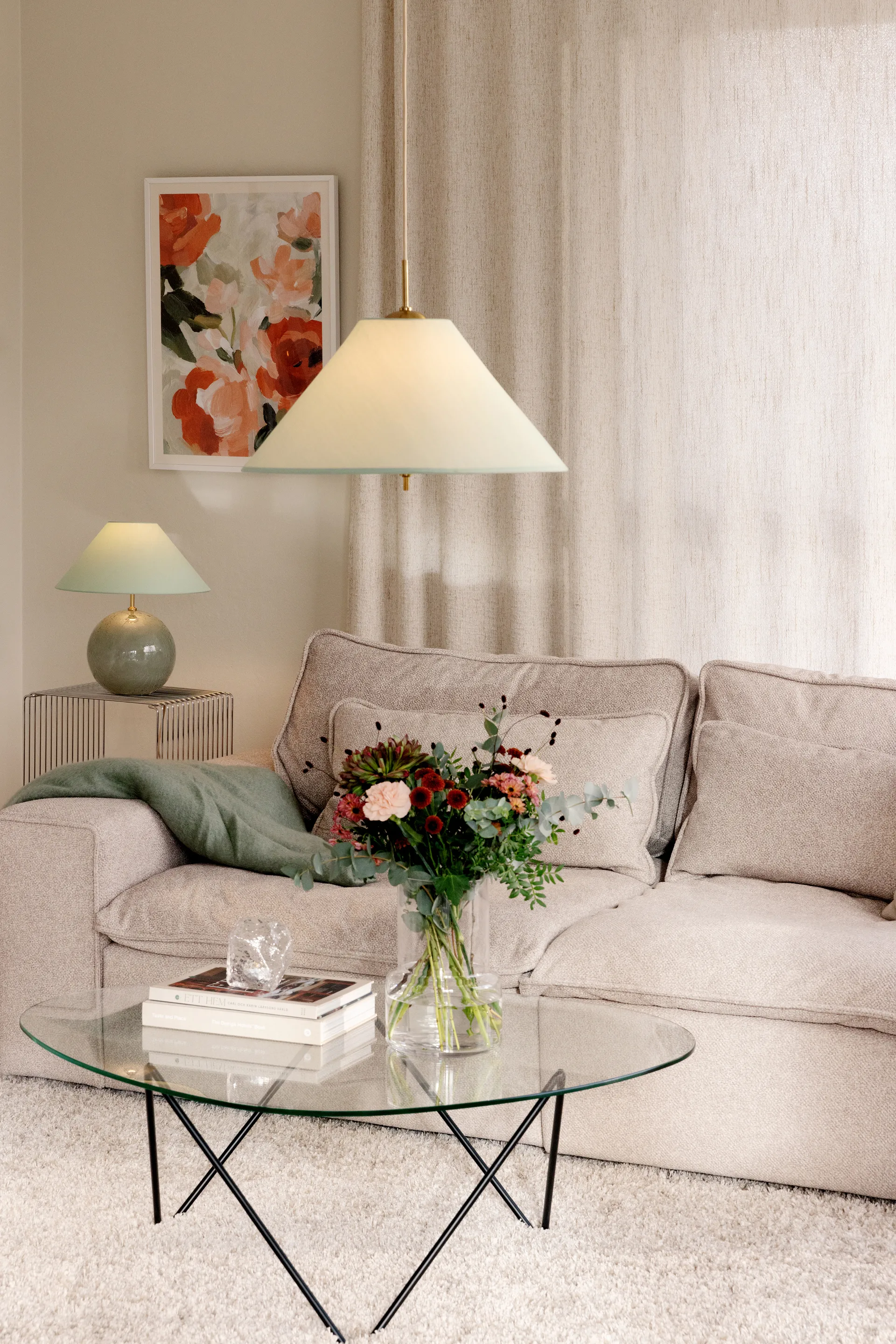 Iris candeeiro suspenso 50, Verde Globen Lighting