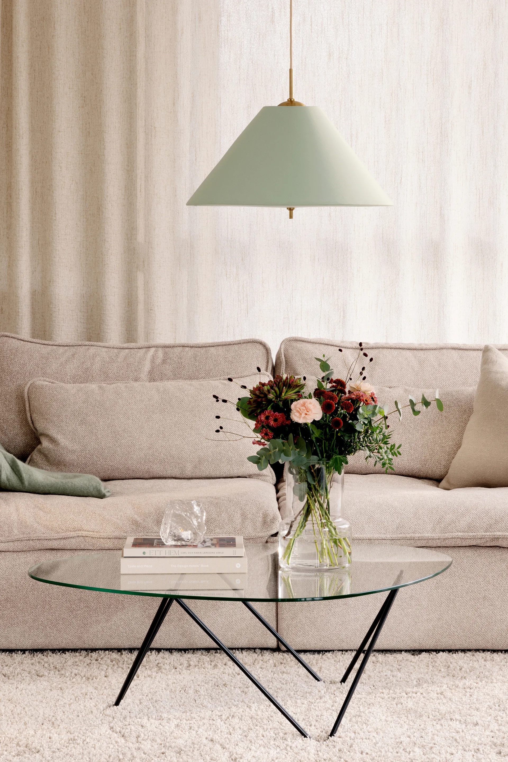 Iris candeeiro suspenso 50, Verde Globen Lighting