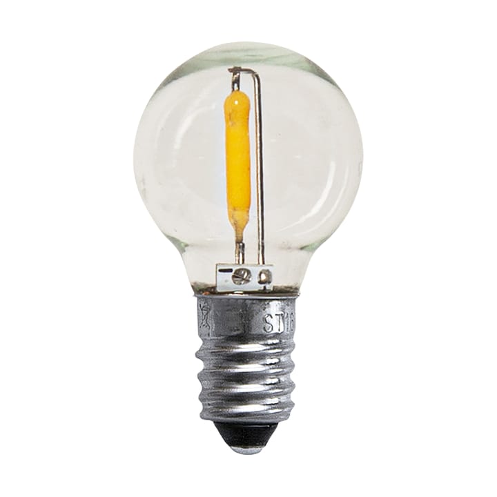 Lâmpada E10 LED Globe 0,5W 3 unid., Transparente Globen Lighting