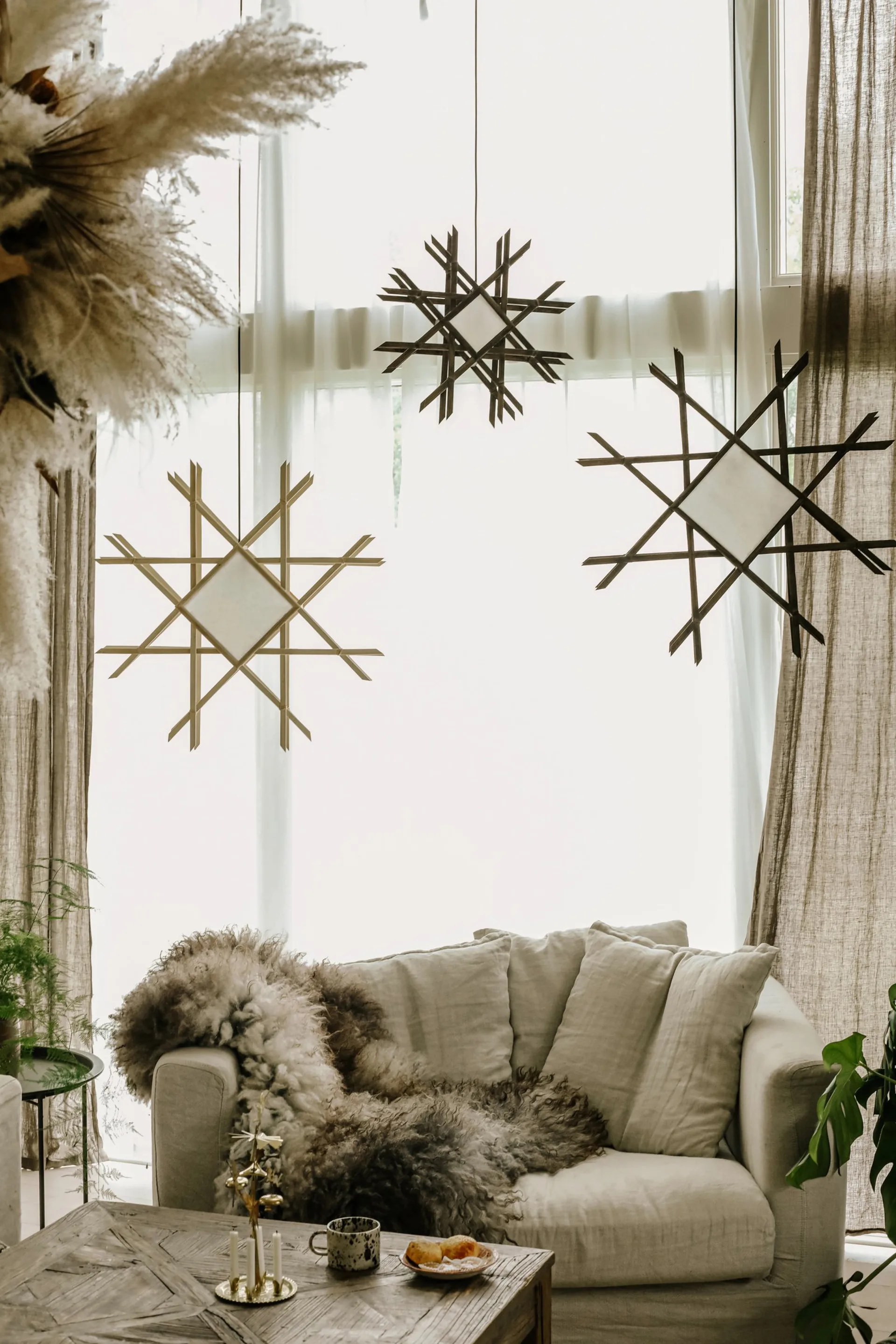  Lea 70 estrela de Natal, Castanho Globen Lighting