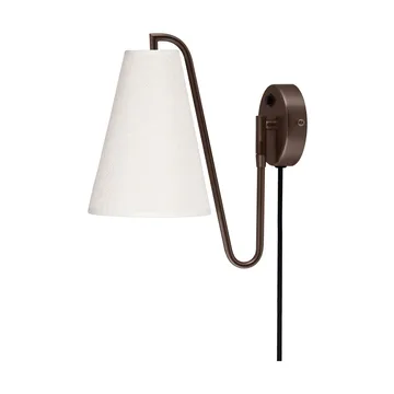Lou candeeiro de parede - Bouclé branco-bronze - Globen Lighting