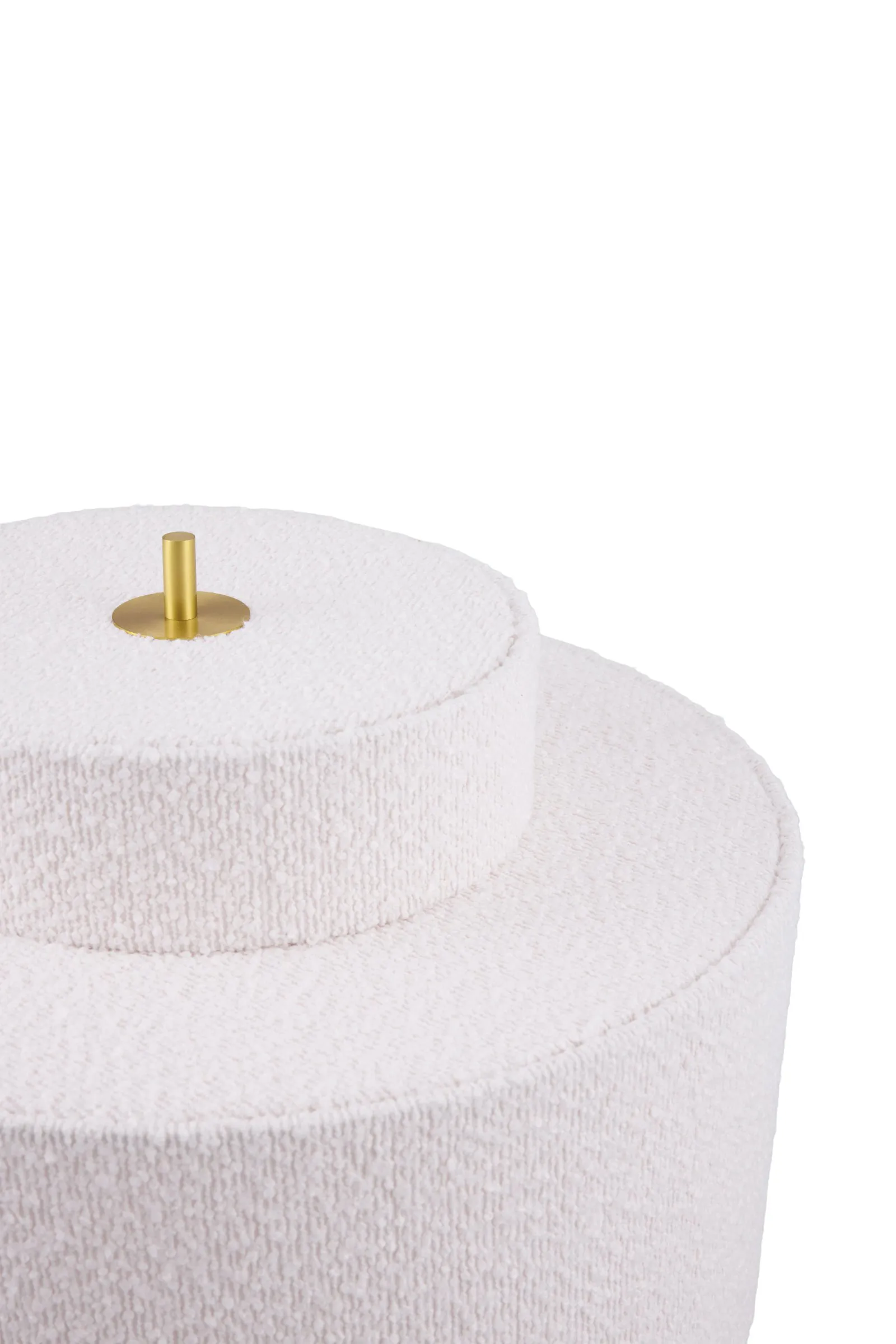 Noah candeeiro de chão, Bouclé branco, Ø45x88 cm Globen Lighting