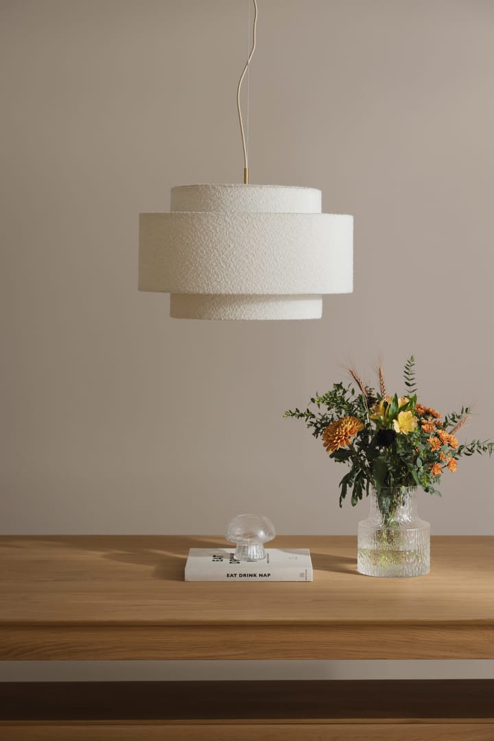 Noah candeeiro suspenso Ø50 cm, Bouclé branco Globen Lighting