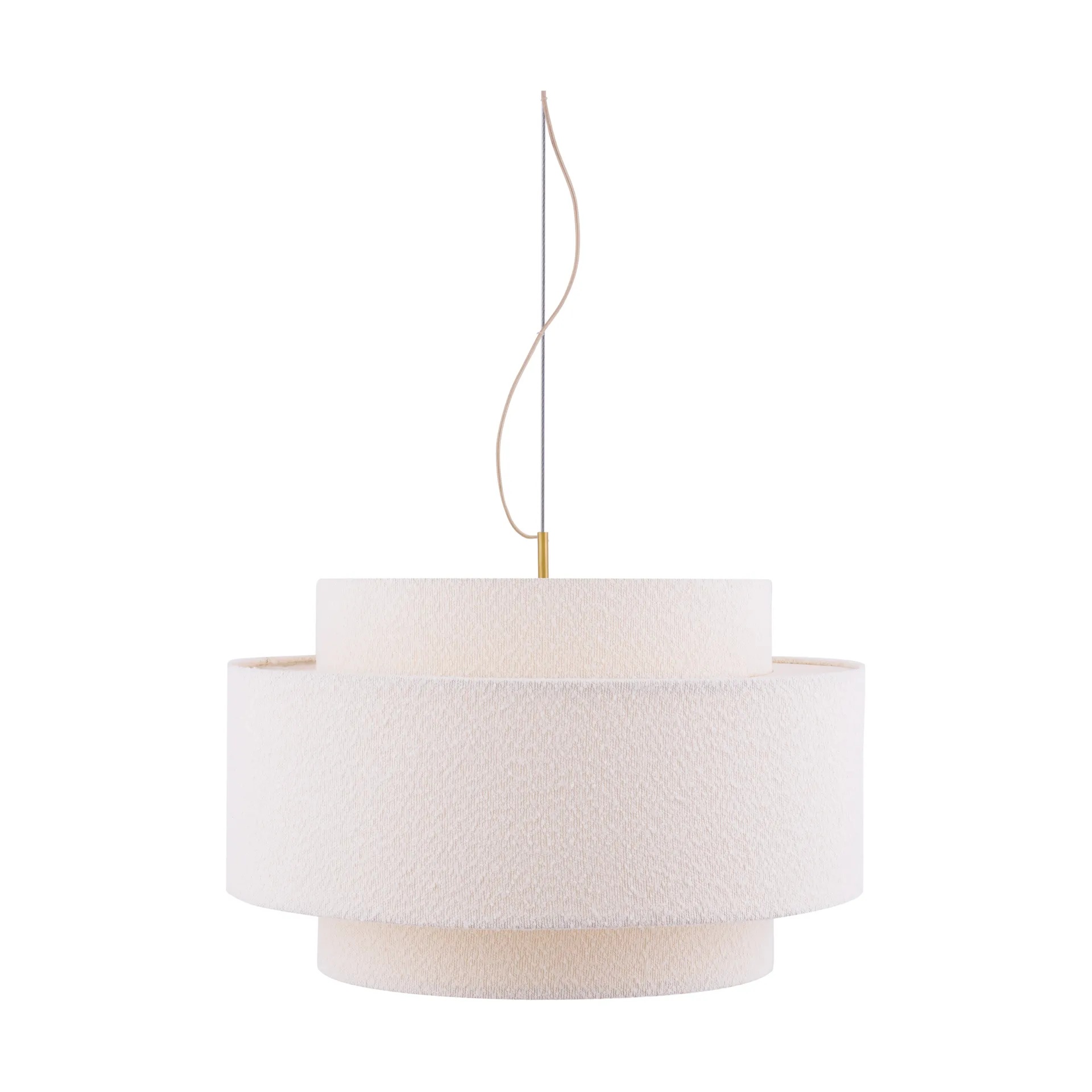 Noah candeeiro suspenso Ø70 cm, Bouclé branco Globen Lighting