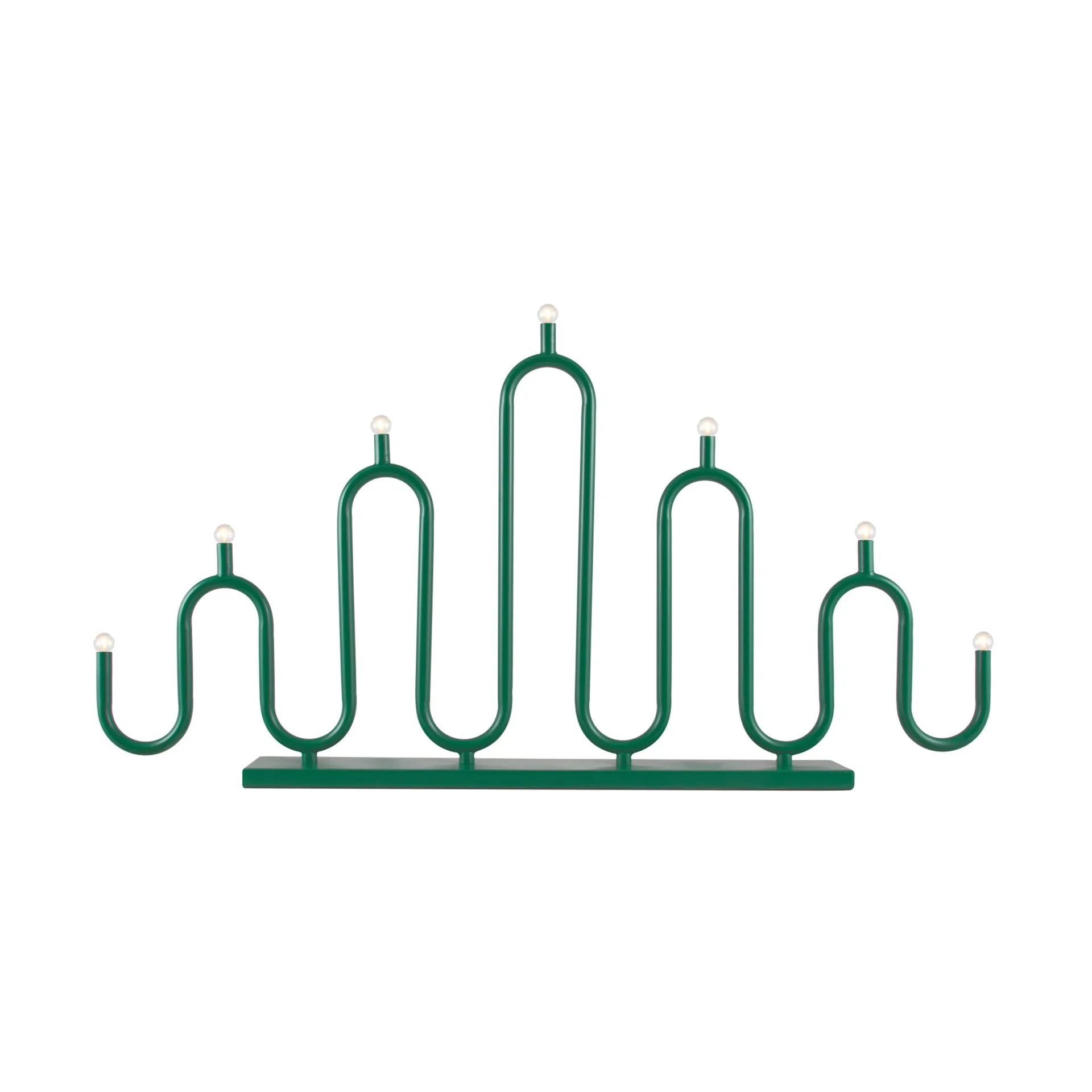 Noel 7 castiçal de advento, Verde  Globen Lighting