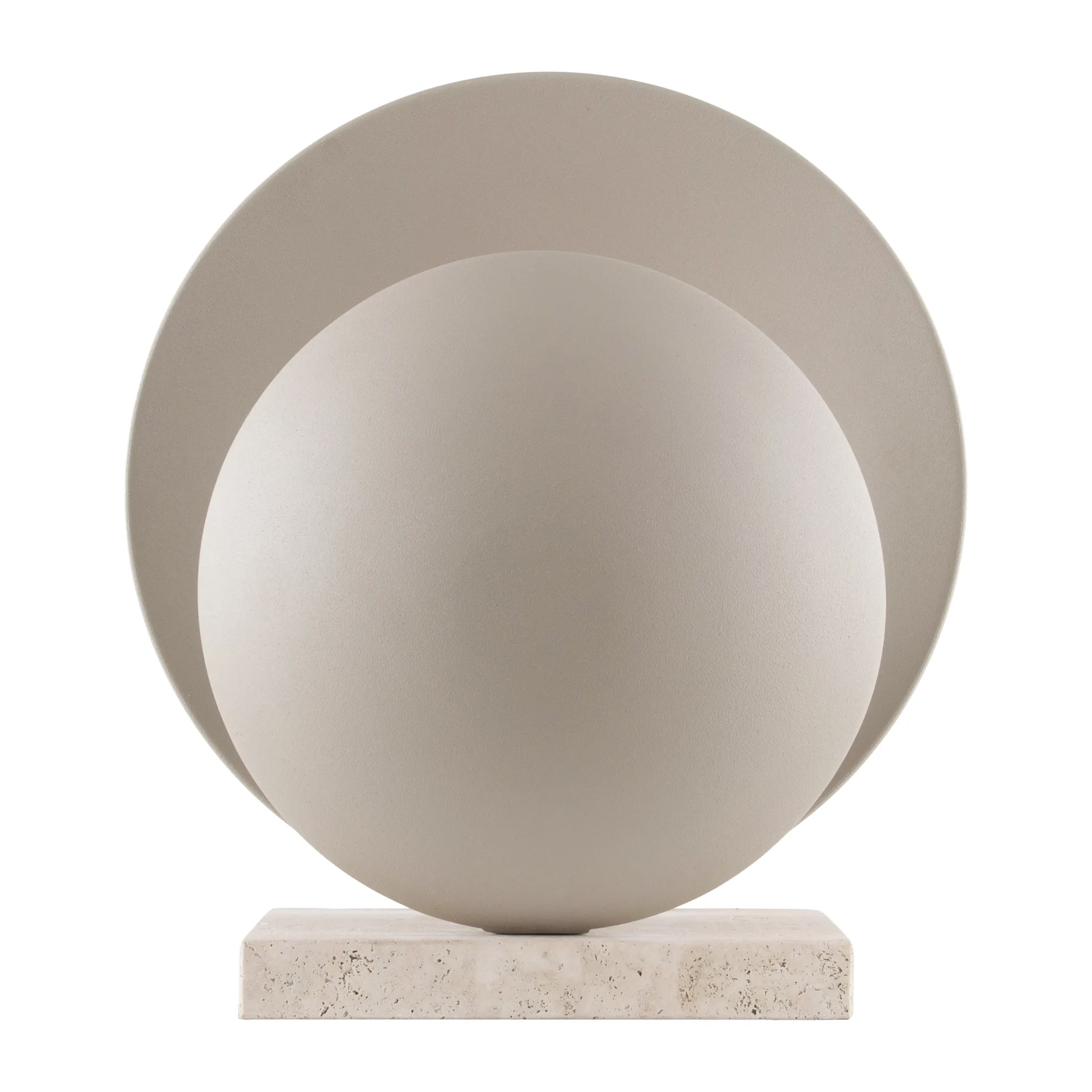 Orbit candeeiro de mesa , Beige-Travertina Globen Lighting