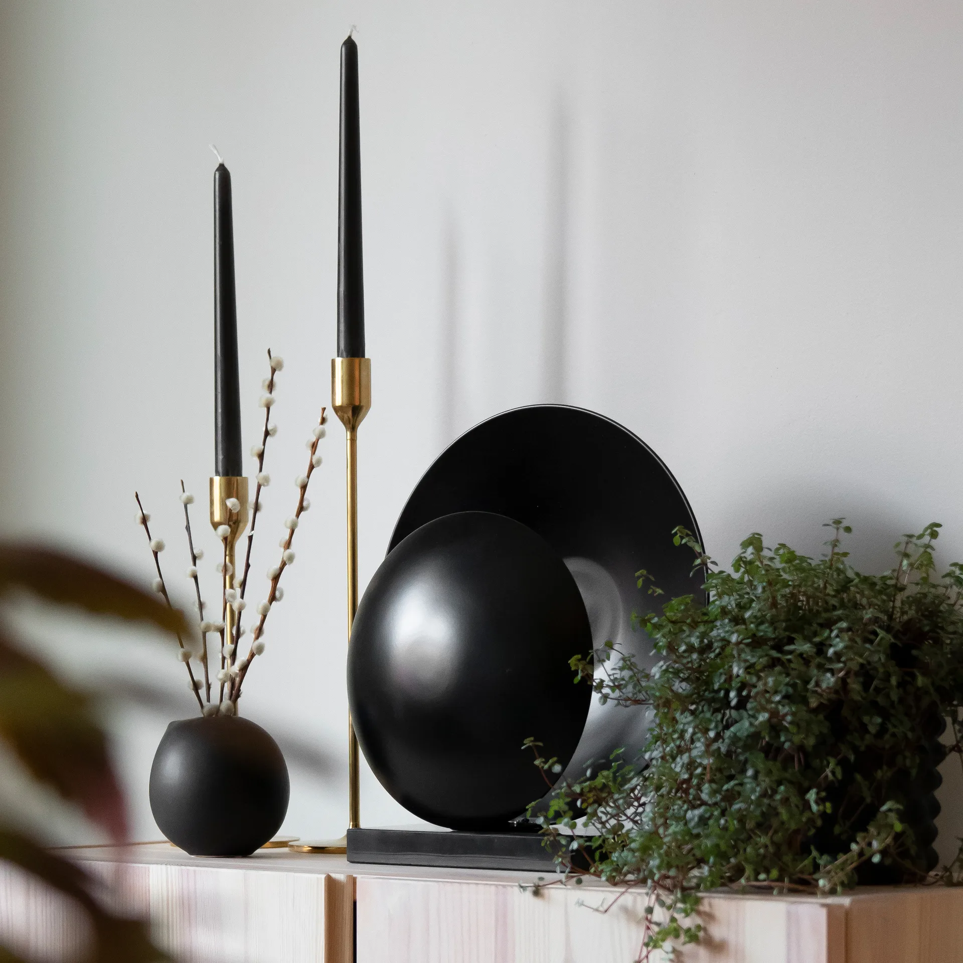 Orbit candeeiro de mesa , preto Globen Lighting