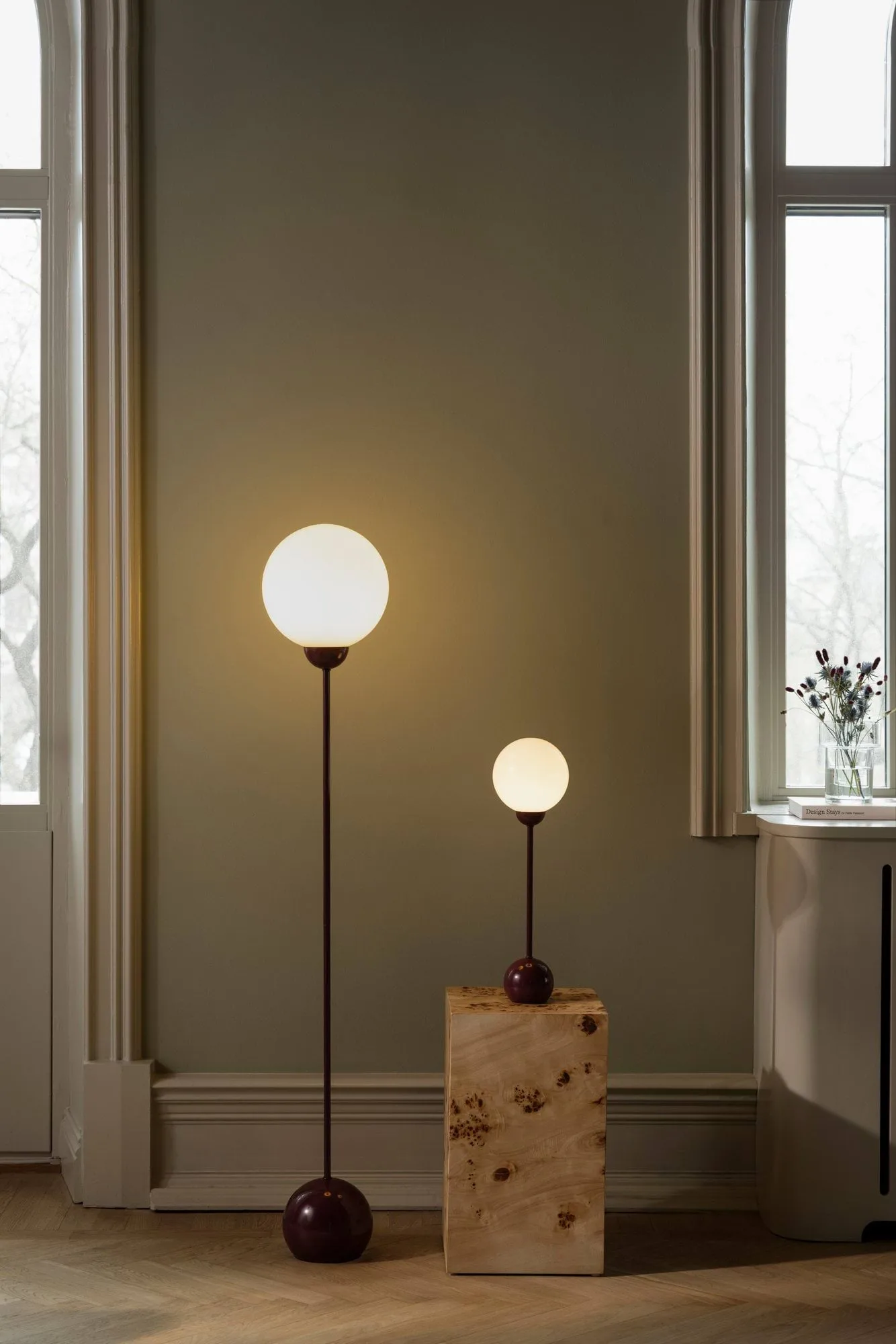 Ripley candeeiro de mesa, Burgundy (vermelho), 52 cm Globen Lighting