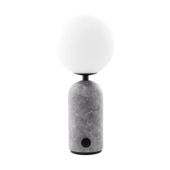 Torrano candeeiro de mesa portátil - Mármore cinzento, 27,5 cm - Globen Lighting
